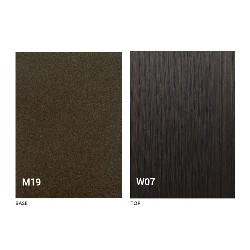 طاولة كونسول عصرية قابلة للتمديد مصنوعة من خشب البلوط والمعدن، صنع في إيطاليا - نابو Viadurini