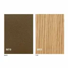 وحدة تحكم حديثة قابلة للتمديد مصنوعة من خشب البلوط والمعادن، صنع في إيطاليا - نابو Viadurini