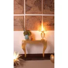 وحدة تحكم حديثة من الحديد المقوى بورق الذهب أو الفضة، صنع في إيطاليا - دالديل Viadurini