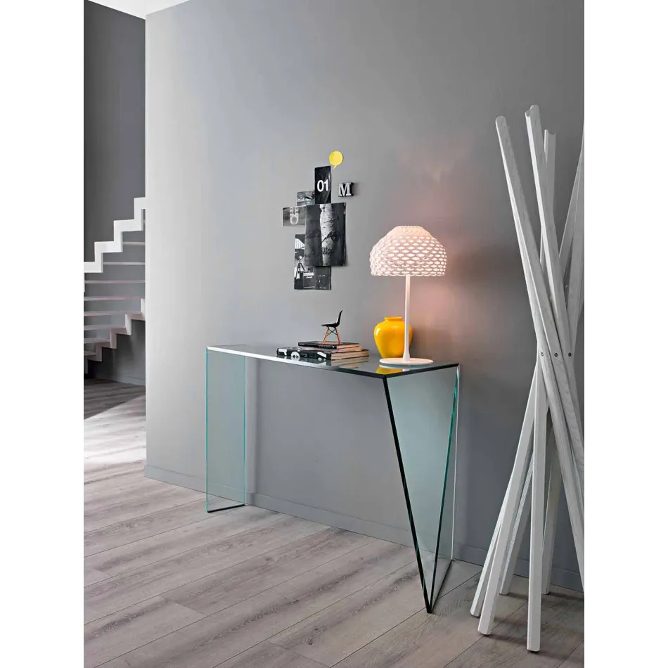 وحدة تحكم للمدخل الحديث مصنوعة من زجاج خفيف الوزن من إيطاليا - روزاليا Viadurini