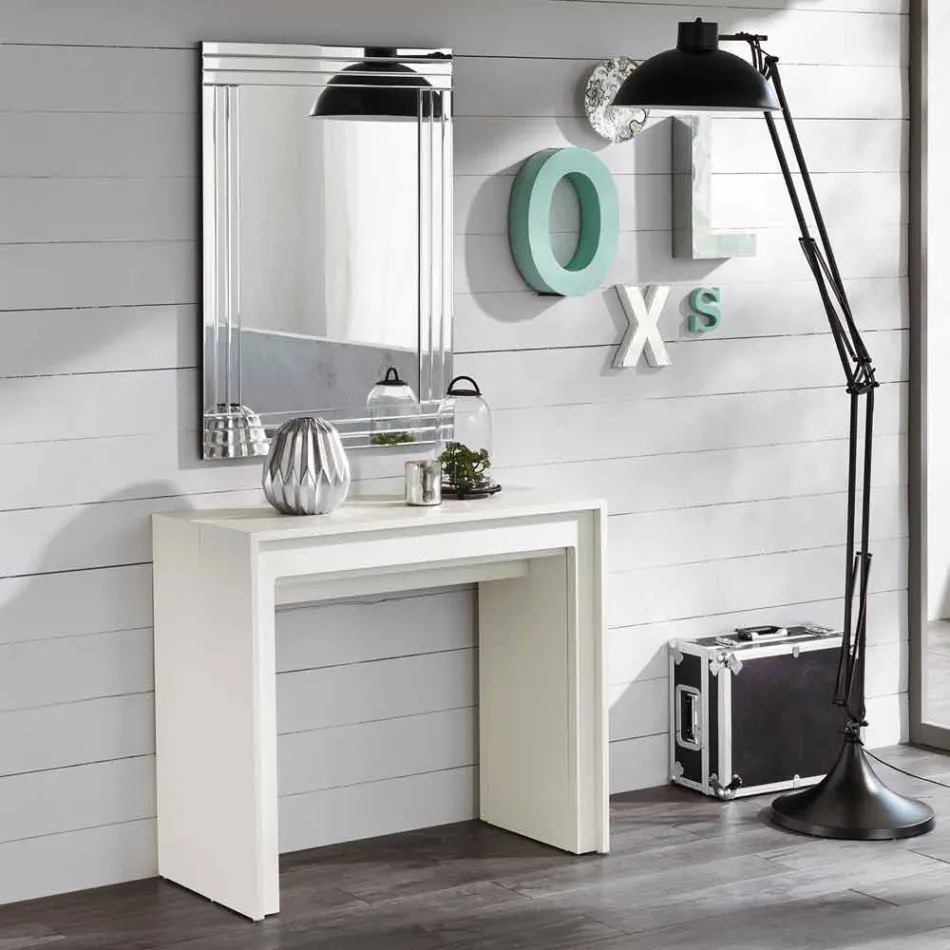 طاولة طعام/كونسول قابلة للتمديد، الطول 42.50 سم / العرض 302.50 سم، ألفارو Viadurini