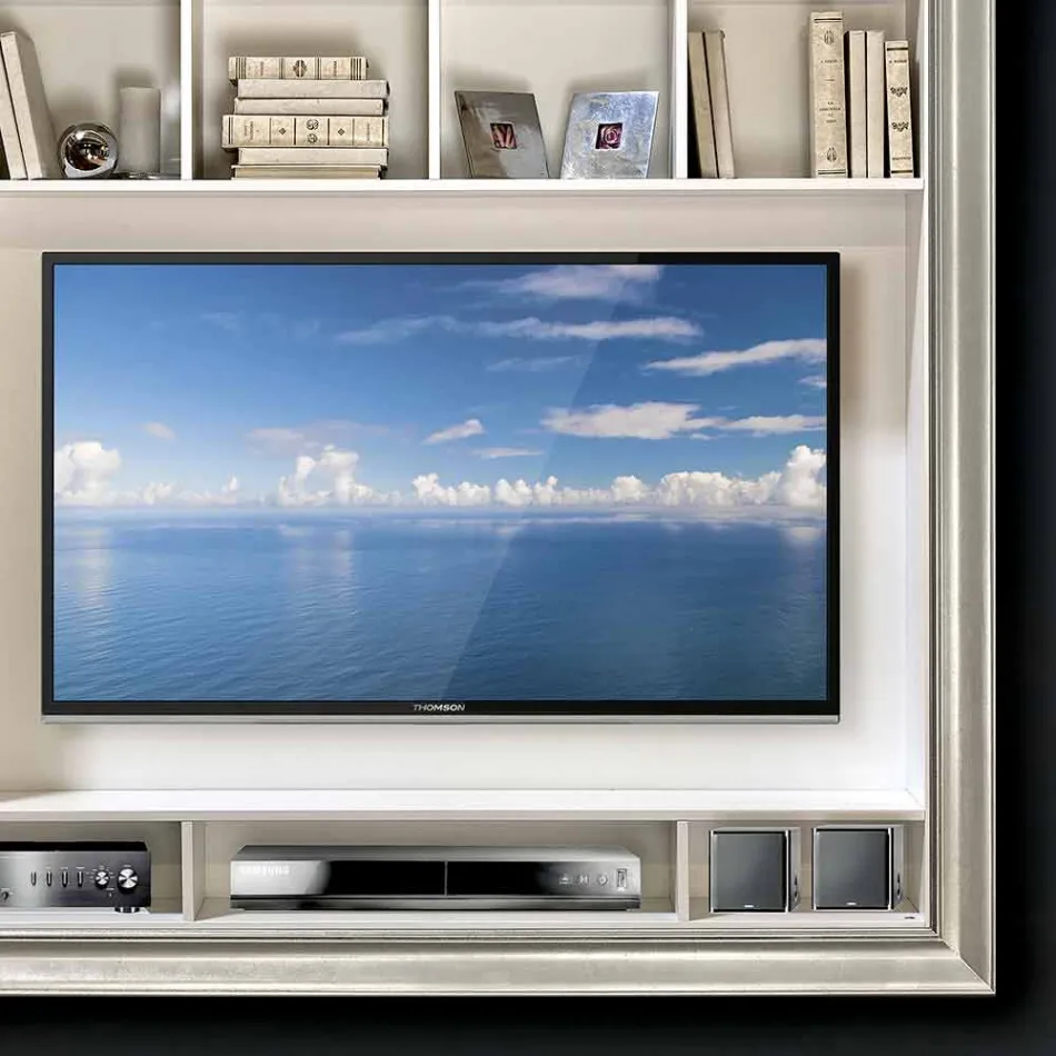 إطار حامل البلازما المثبت على الحائط مصنوع يدويًا في إيطاليا من Mirko Viadurini