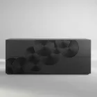 خزانة جانبية ذات 10 شرائح من الأردواز، بتصميم عصري، باللون الأبيض أو الأسود أو الذهبي Viadurini