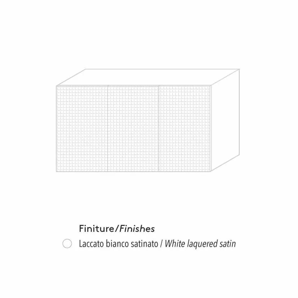 2 خزانة جانبية سوداء اللون مع بابين وخزانة أدراج قابلة للإزالة فلورا Viadurini