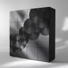 خزانة جانبية بتصميم عصري بـ 8 أبواب من أرديسيا، باللون الأبيض أو الأسود أو الذهبي Viadurini