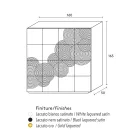 خزانة جانبية بتصميم عصري بـ 8 أبواب من أرديسيا، باللون الأبيض أو الأسود أو الذهبي Viadurini
