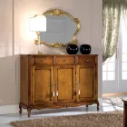 خزانة جانبية كلاسيكية من خشب الجوز باسانو الفاخر، صنع في إيطاليا - ريتشارد Viadurini