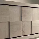 Nensi sideboard with 3 doors in modern design solid walnut wood Viadurini