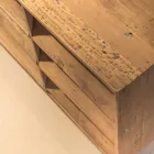 خزانة جانبية لغرفة المعيشة مع بابين مركزيين و6 أدراج جانبية - منزلق Viadurini