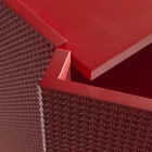 خزانة جانبية لغرفة المعيشة ببابين بتشطيب ماسي، صنع في إيطاليا - ساجيتاريو Viadurini