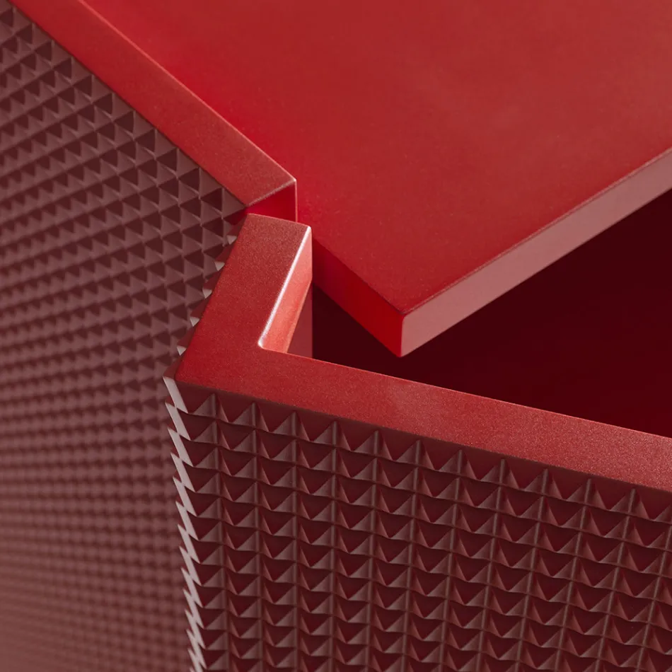 خزانة جانبية لغرفة المعيشة ببابين بتشطيب ماسي، صنع في إيطاليا - ساجيتاريو Viadurini