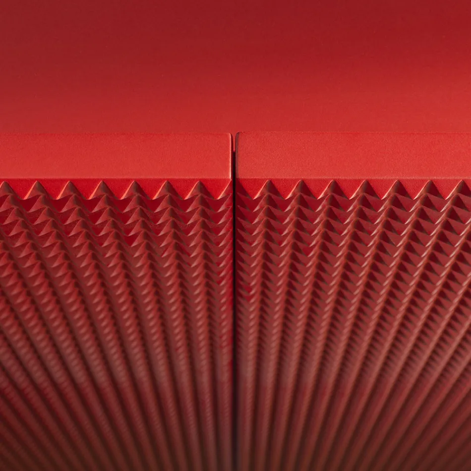 خزانة جانبية لغرفة المعيشة ببابين بتشطيب ماسي، صنع في إيطاليا - ساجيتاريو Viadurini