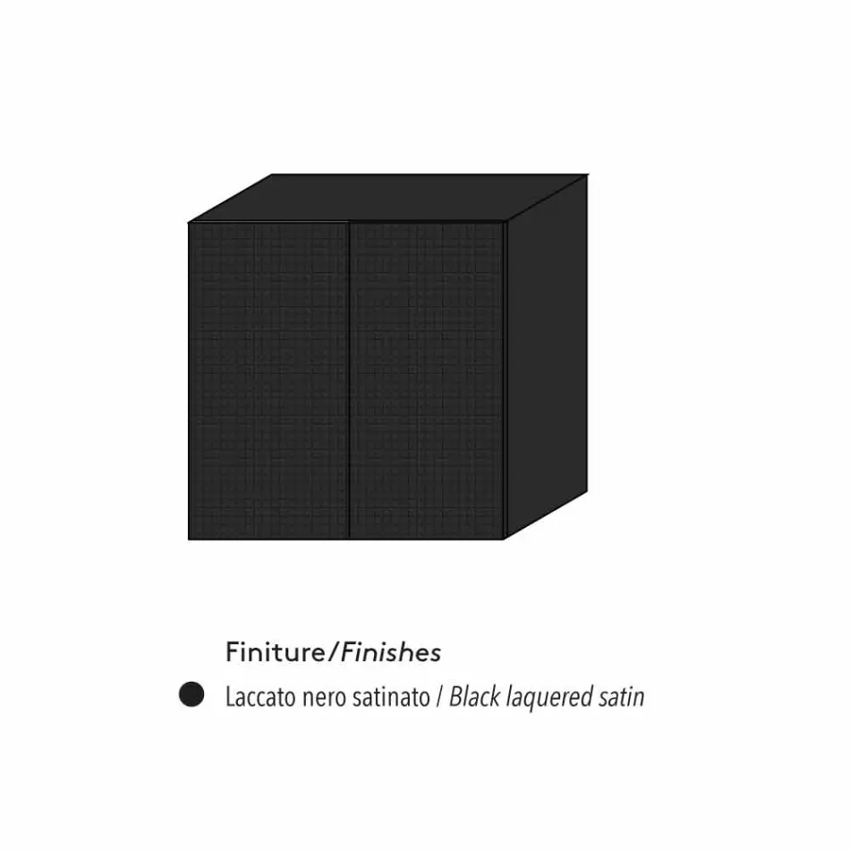 خزانة جانبية بتصميم مكون من نموذجين من الأزهار باللون الأبيض أو الأسود أو الذهبي Viadurini