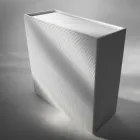 خزانة جانبية بتصميم مكون من نموذجين من الأزهار باللون الأبيض أو الأسود أو الذهبي Viadurini