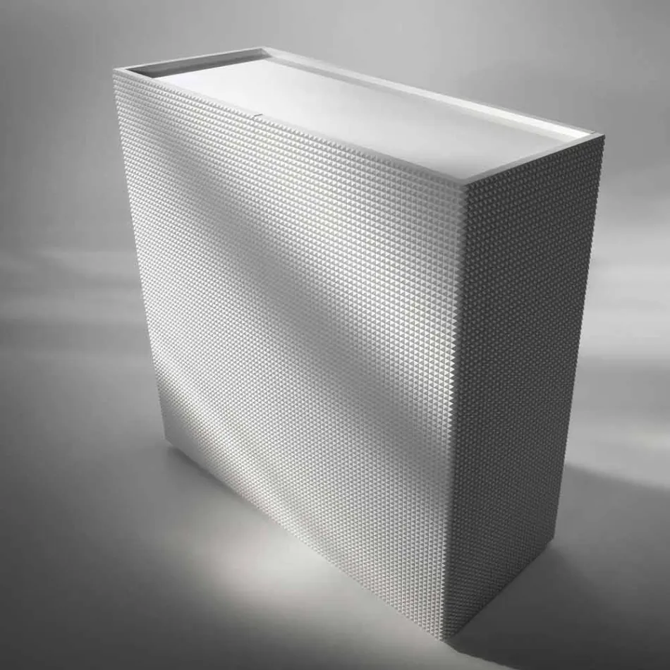 خزانة جانبية بتصميم مكون من نموذجين من الأزهار باللون الأبيض أو الأسود أو الذهبي Viadurini