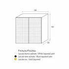 خزانة جانبية بتصميم مكون من نموذجين من الأزهار باللون الأبيض أو الأسود أو الذهبي Viadurini