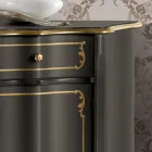 خزانة جانبية فاخرة بثلاثة أبواب وثلاثة أدراج خشبية، صنع في إيطاليا - ليونور Viadurini