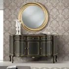 خزانة جانبية فاخرة بثلاثة أبواب وثلاثة أدراج خشبية، صنع في إيطاليا - ليونور Viadurini