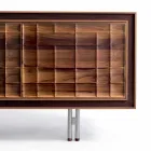 Modern design sideboard with 3 solid wood Anna doors Viadurini