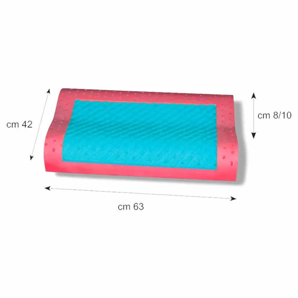 وسادة الموجة المزدوجة من الجينسنغ الذاكري وذاكرة AirSense المصنوعة في إيطاليا - التايمز Viadurini