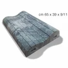 وسادة مزدوجة الموجة من ميموري إكس فورم ارتفاع 11 سم صنع في إيطاليا - مجعد Viadurini