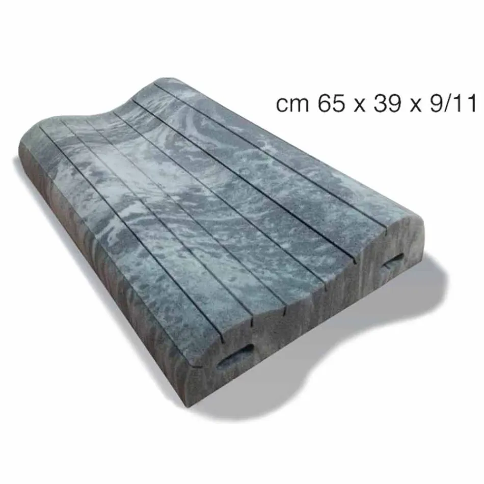 وسادة مزدوجة الموجة من ميموري إكس فورم ارتفاع 11 سم صنع في إيطاليا - مجعد Viadurini