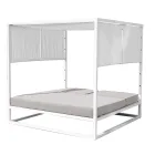 سرير نهاري خارجي بهيكل ألومنيوم أبيض قابل للإمالة - جوريكا Viadurini