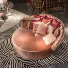 سرير نهاري مصنوع من القماش بنسبة 100% في إيطاليا Belle 2 Viadurini