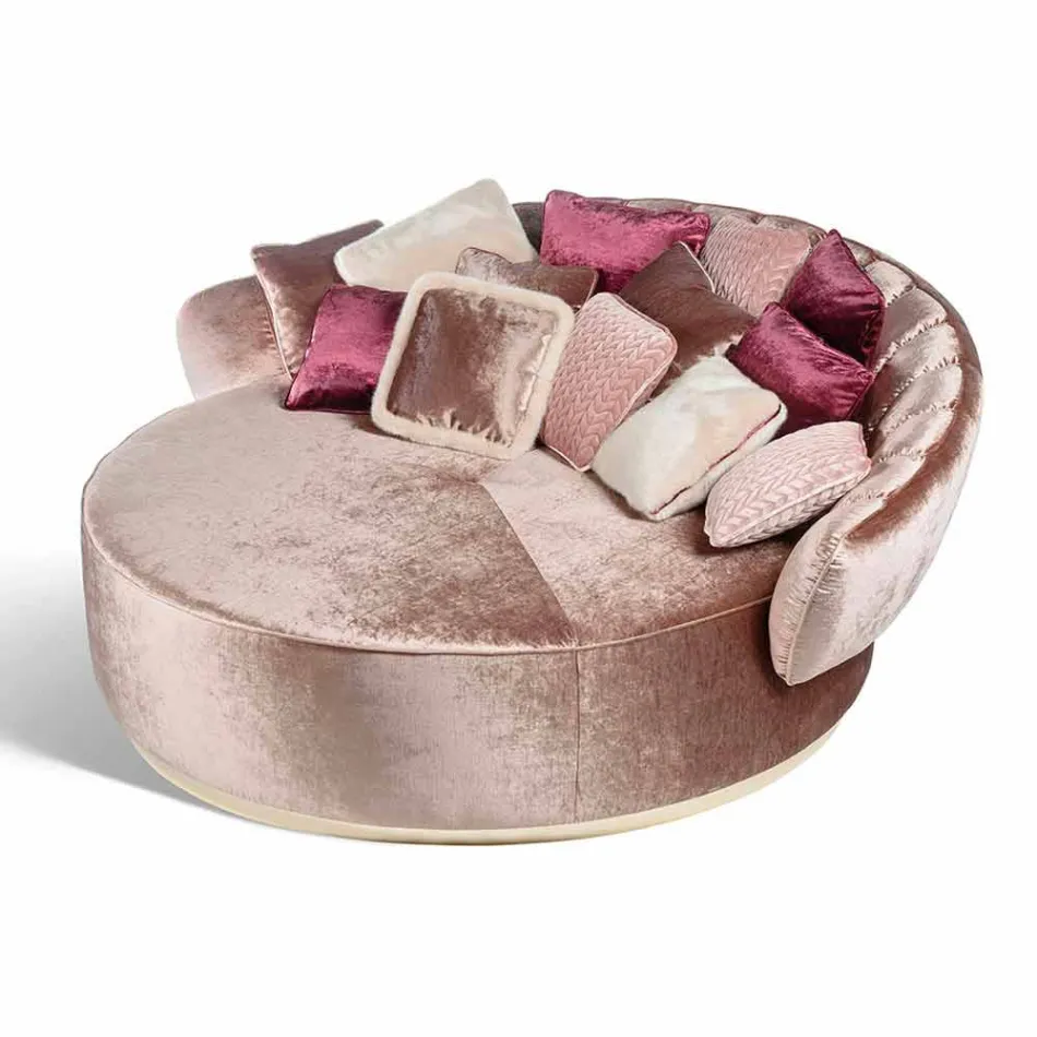 سرير نهاري مصنوع من القماش بنسبة 100% في إيطاليا Belle 2 Viadurini