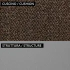 أريكة خارجية لشخصين مع مقعد مبطن مصنوعة في إيطاليا - مزروعة Viadurini