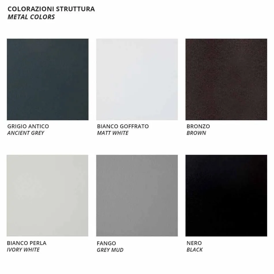 أريكة خارجية بمقعدين مصنوعة من المعدن والقماش مع وسائد مصنوعة في إيطاليا - أولما Viadurini