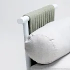 أريكة بمقعدين من خشب الساج، منسوجة بحبل، ووسائد - بيلاتريكس Viadurini