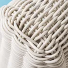 أريكة خارجية بثلاثة مقاعد من البولي راتان المنسوج - تشارلي Viadurini