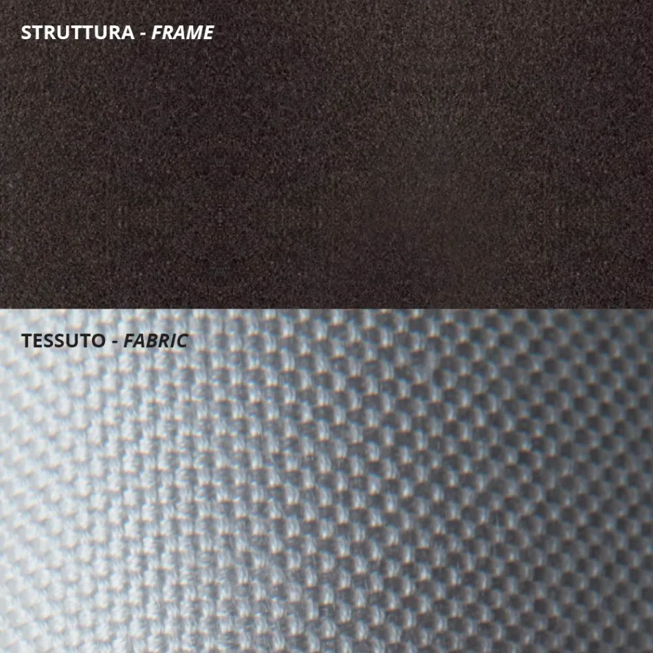 أريكة خارجية بمقعدين من الفولاذ المجلفن، صنع في إيطاليا - سيلفاجيا Viadurini