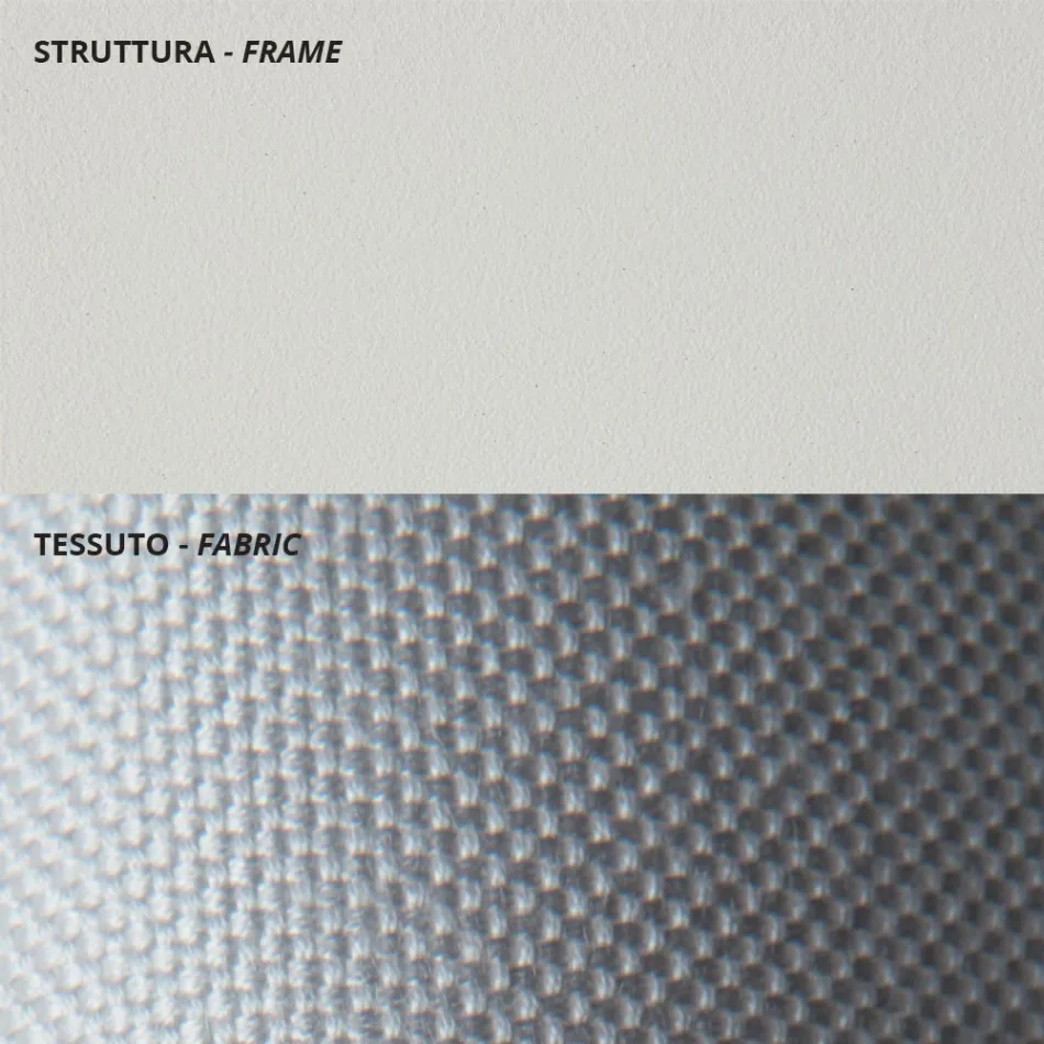 أريكة خارجية بمقعدين من الفولاذ المجلفن، صنع في إيطاليا - سيلفاجيا Viadurini