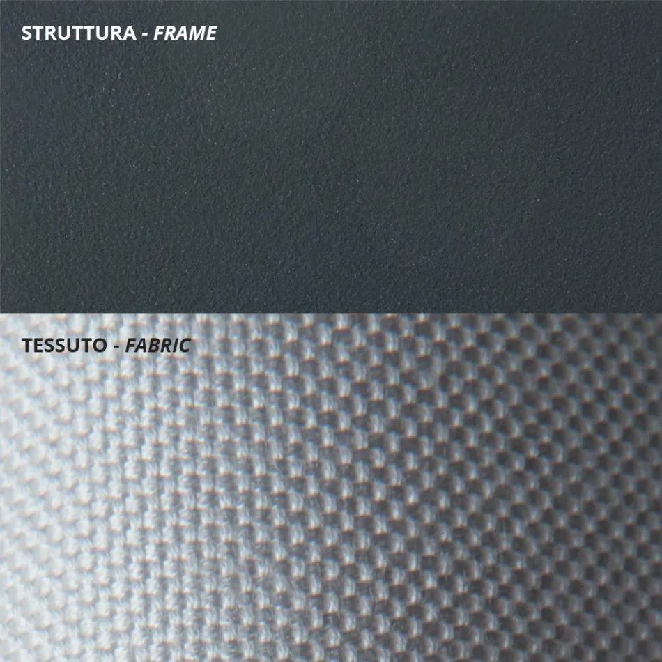 أريكة خارجية بمقعدين من الفولاذ المجلفن، صنع في إيطاليا - سيلفاجيا Viadurini