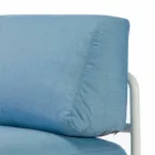 أريكة زاوية معيارية مصنوعة من المعدن والقماش في إيطاليا - كولا Viadurini