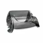 أريكة بتصميم عصري من زجاج شبكي مدخن، صنع في إيطاليا Viadurini