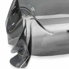 أريكة بتصميم عصري من زجاج شبكي مدخن، صنع في إيطاليا Viadurini