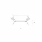 أريكة انتظار مصنوعة من الجلد الصناعي من تشيزاري، مصنوعة في إيطاليا Viadurini