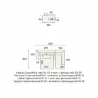أريكة زاوية بتصميم سرير من القماش البيج، صنع في إيطاليا - أورتنسيا Viadurini