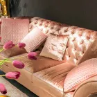 أريكة من الكتان من قماش كابيتونيه الكلاسيكي من بالو Viadurini