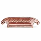 أريكة من الكتان من قماش كابيتونيه الكلاسيكي من بالو Viadurini