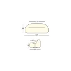 أريكة خارجية مشرقة مع إضاءة LED مصنوعة من البولي إيثيلين في إيطاليا - إرفين Viadurini