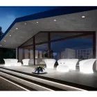 أريكة خارجية مشرقة من البولي إيثيلين مع إضاءة LED صنع في إيطاليا - كوندا Viadurini
