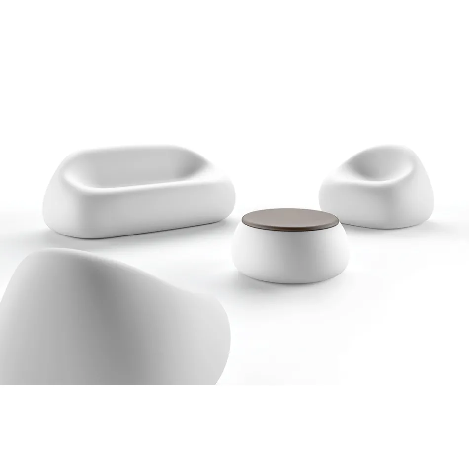 أريكة خارجية حديثة مصنوعة من البولي إيثيلين بتصميم إيطالي - إرفين Viadurini