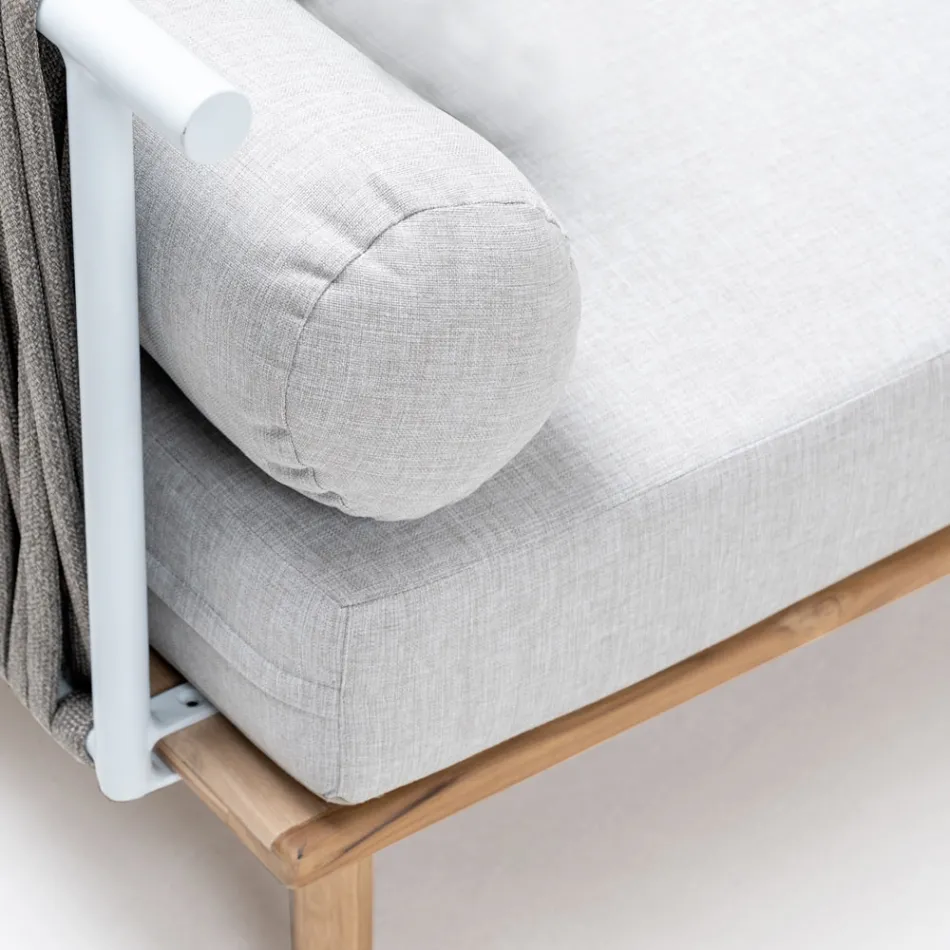 أريكة حديقة معيارية مع مسندين للظهر من الحبال - بيلاتريكس Viadurini