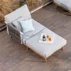 أريكة حديقة معيارية مع مسندين للظهر من الحبال - بيلاتريكس Viadurini