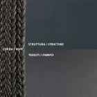 أريكة خارجية من الفولاذ والحبال بأحجام مختلفة مع وسائد مصنوعة في إيطاليا - هيلجا Viadurini