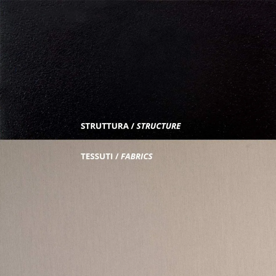 أريكة خارجية من الفولاذ بأحجام ووسائد متنوعة، صنع في إيطاليا - أروين Viadurini